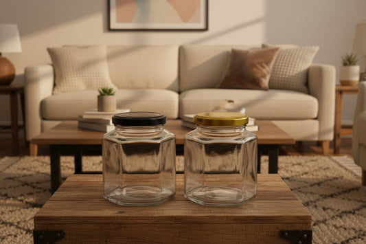 250ML & 500ML GLASS HONEY JAR