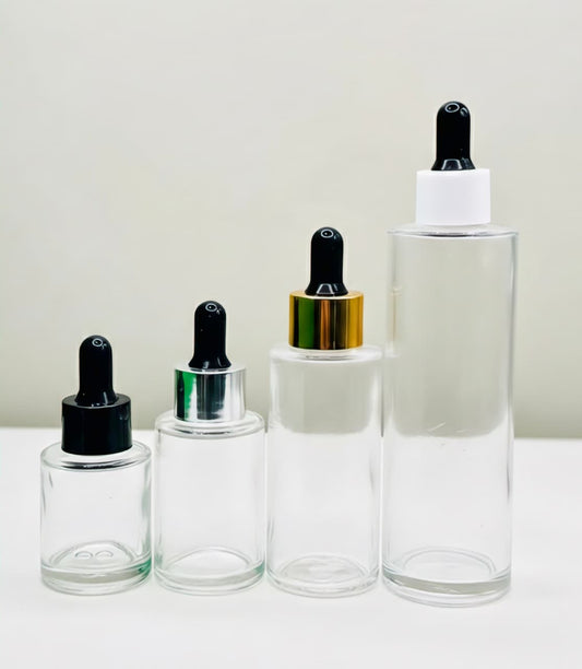 20ML 30ML 50ML & 100ML ROUND FND GLASS DROPPER BOTTLE CHINA