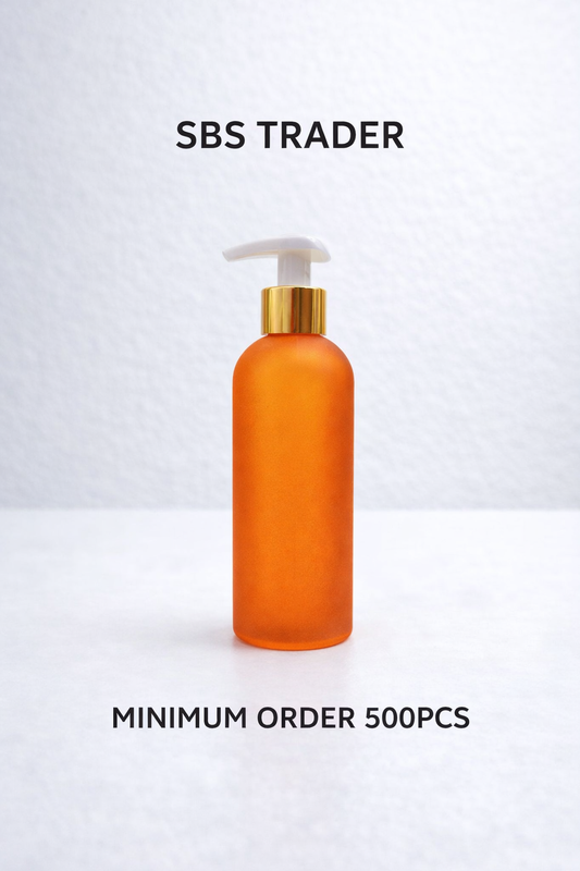 200Ml Pet Bottle With Golden White Lf Rt Pump China