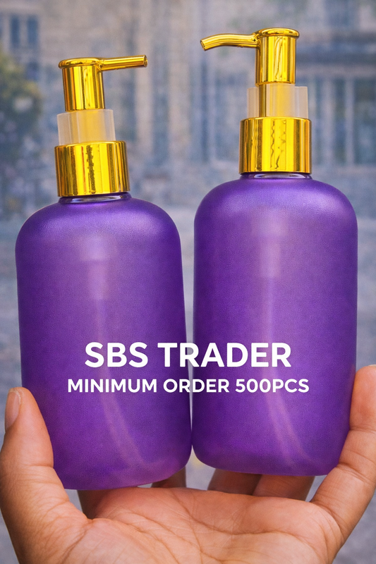 300ML PET FROSTED COLOUR BOTTLE WITH PUMP CHINA