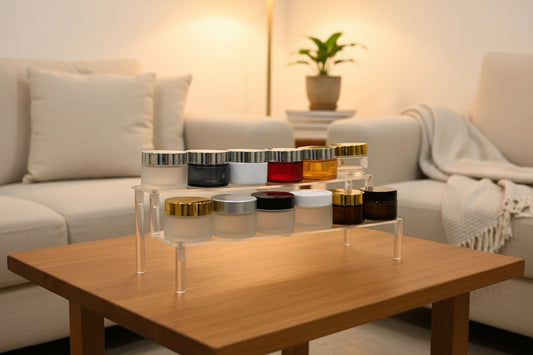 50GM MULTI COLOUR GLASS JAR CHINA