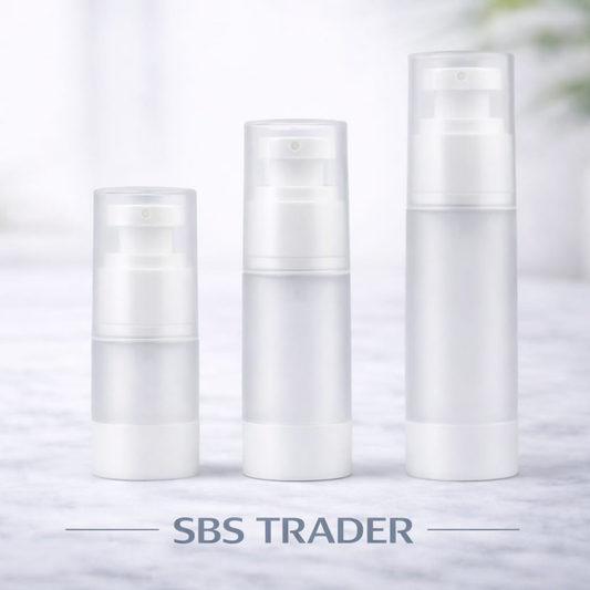 Premium Frosted Airless Bottle Set