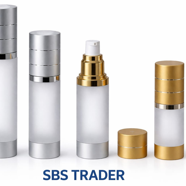 30ML TO 50ML GOLDEN & SILVER FROST AIRLESS CHINA
