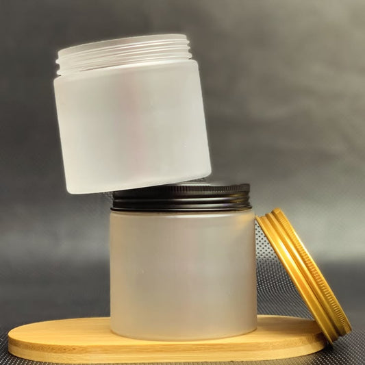 250Gm Pet Frost Jar With Aluminum Cap