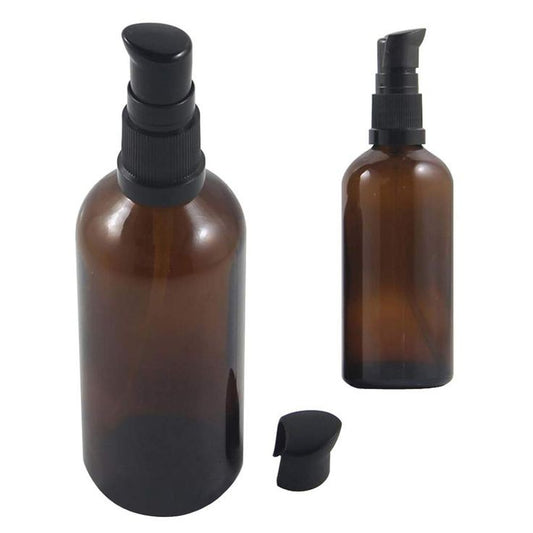 50ML 100ML AMBER GLASS PUMP BOTTLE CHINA