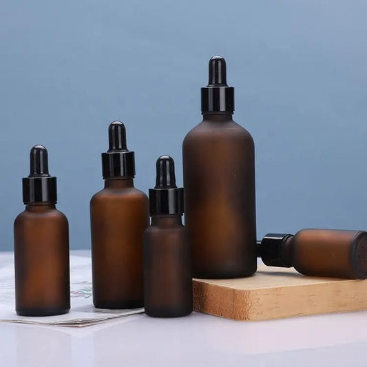 20ML 30ML 50ML 100ML AMBER FROST GLASS SERUM BOTTLE CHINA