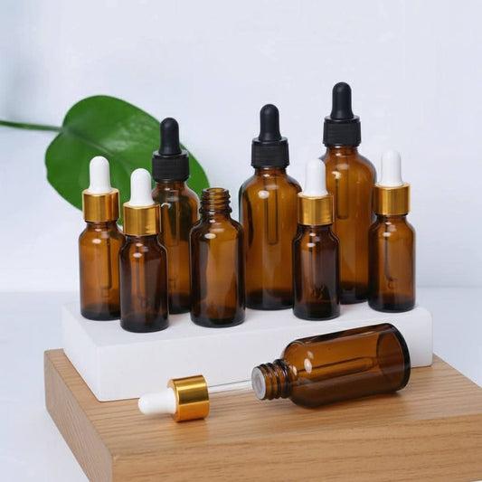 AMBER GLASS SERUM BOTTLE CHINA
