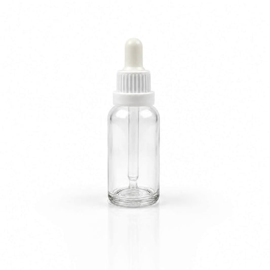30ML NATURAL GLASS SERUM BOTTLE WITH SEEL CAP