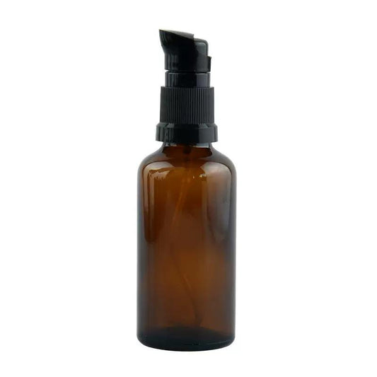 50ML 100ML AMBER GLASS PUMP BOTTLE CHINA