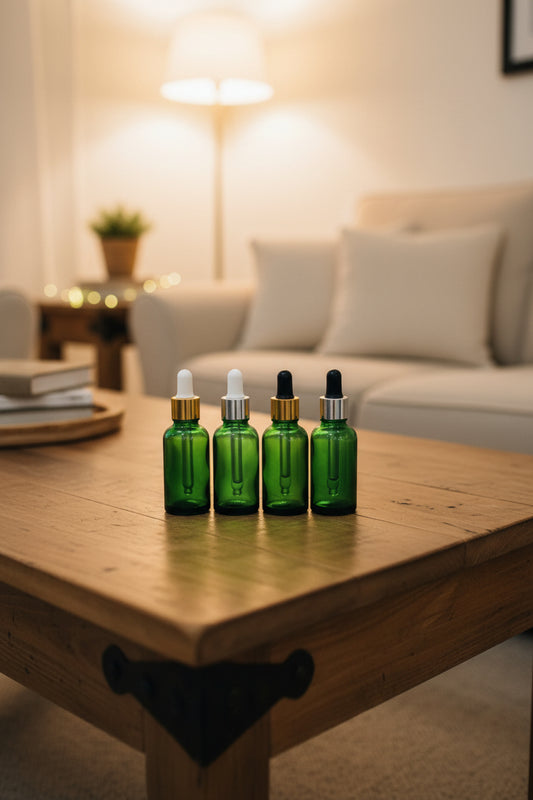 30ML GREEN GLASS DROPPER BOTTLE CHINA