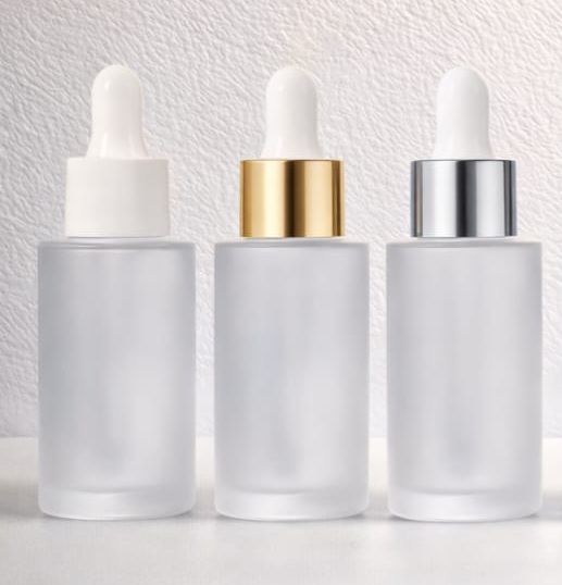 50ML ROUND FLAT FROST SERUM BOTTLE CHINA