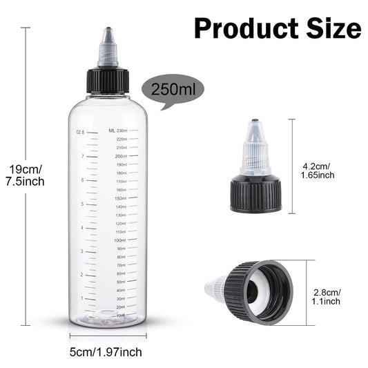 ROUND CLEAR PET OIL BOTTLE & NOZZEL CAP CHINA