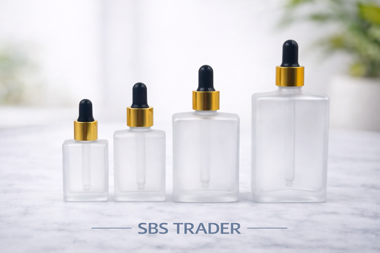 30ML & 50ML SQUARE FROST GLASS DROPPER BOTTLE CHINA