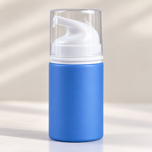 50ML ORANGE & BLUE MATTE AIRLESS CHINA