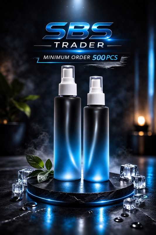 100ML & 200ML ROUND PET COLOUR FROSTED BOTTLE WITH MIST PUMP CHINA