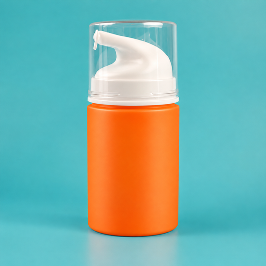 50ML ORANGE & BLUE MATTE AIRLESS CHINA