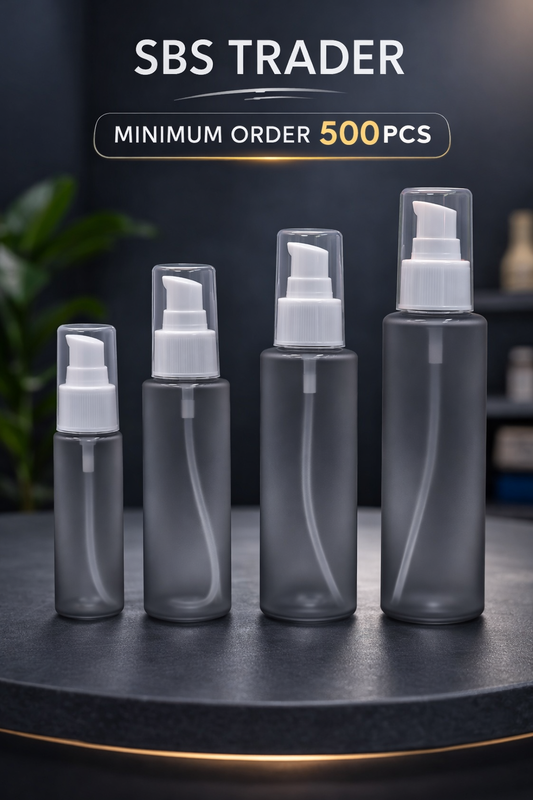 50ML 100ML 150ML & 200ML PET FROST COLOUR CUSTMIZE BOTTLE SBS